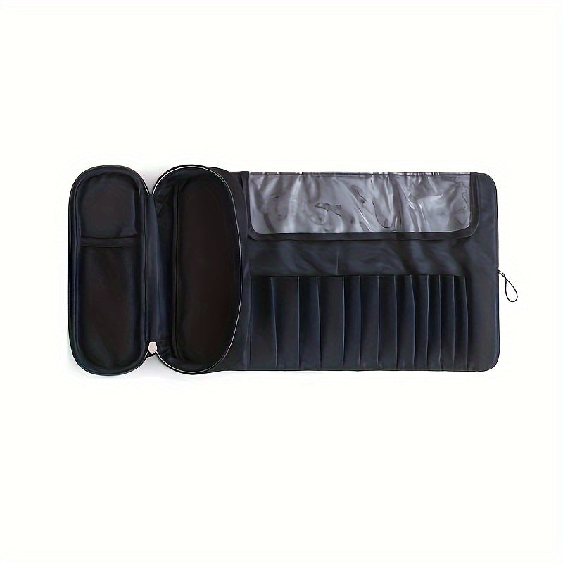 [Makeup Brush Organizer Bag] Large Capacity Makeup Brush Organizer Bag - Multi-Functional Korean Style Portable Cosmetic Pouch for Students