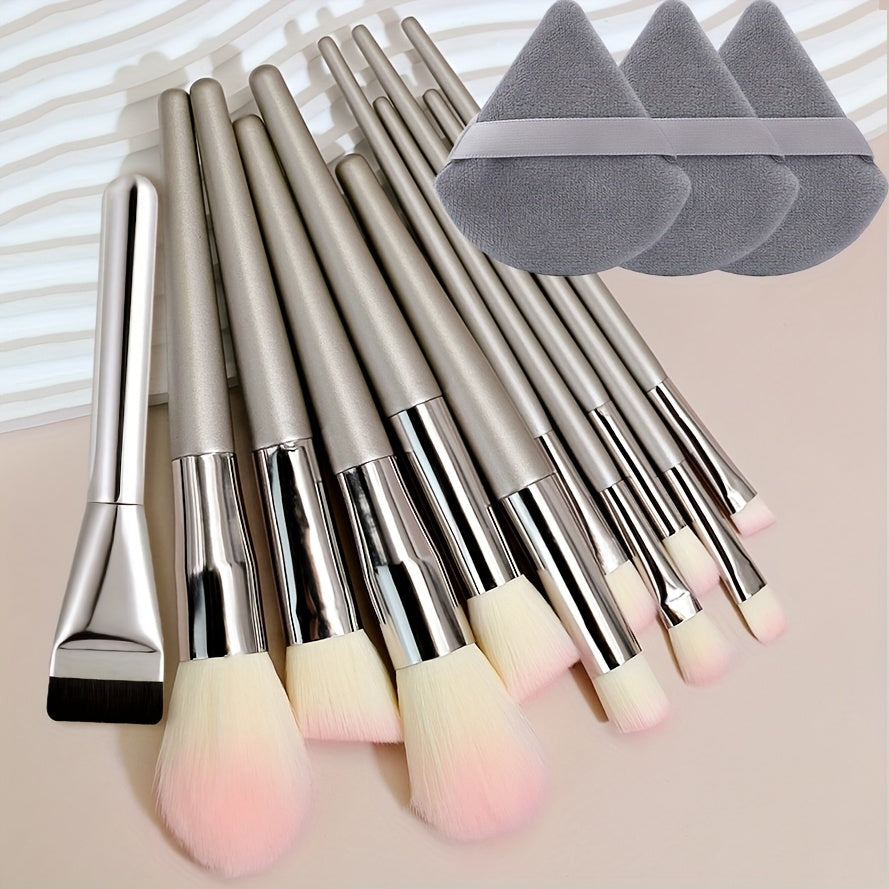 10 Champagne New Makeup Brush Popular Makeup Tool foundation make-up Brush