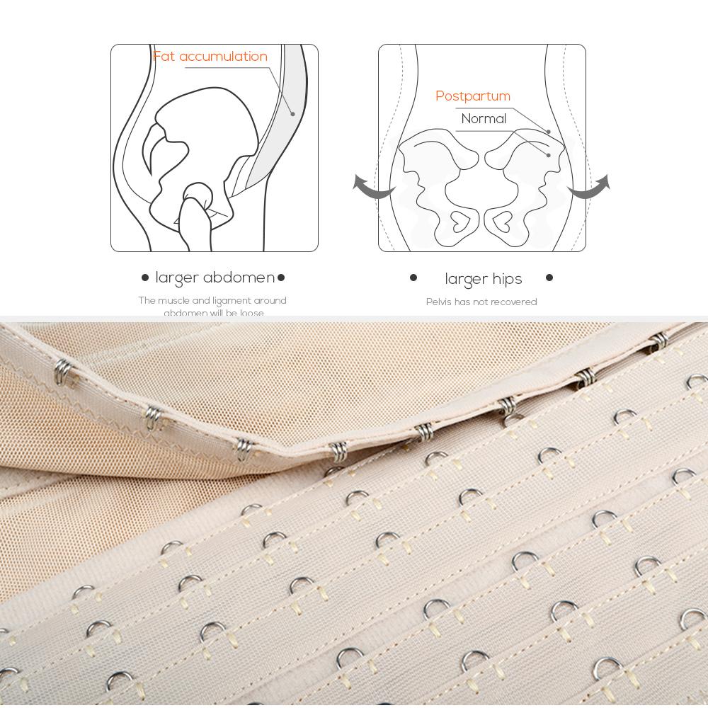 Adjustable Hard-Corps Waist Trainer Corset - Tummy Control Bodysuit with Front/Back Buckle Closure, Posture & Aid, Hand Washable Shaping Underwear for Figure (No Dry Clean)