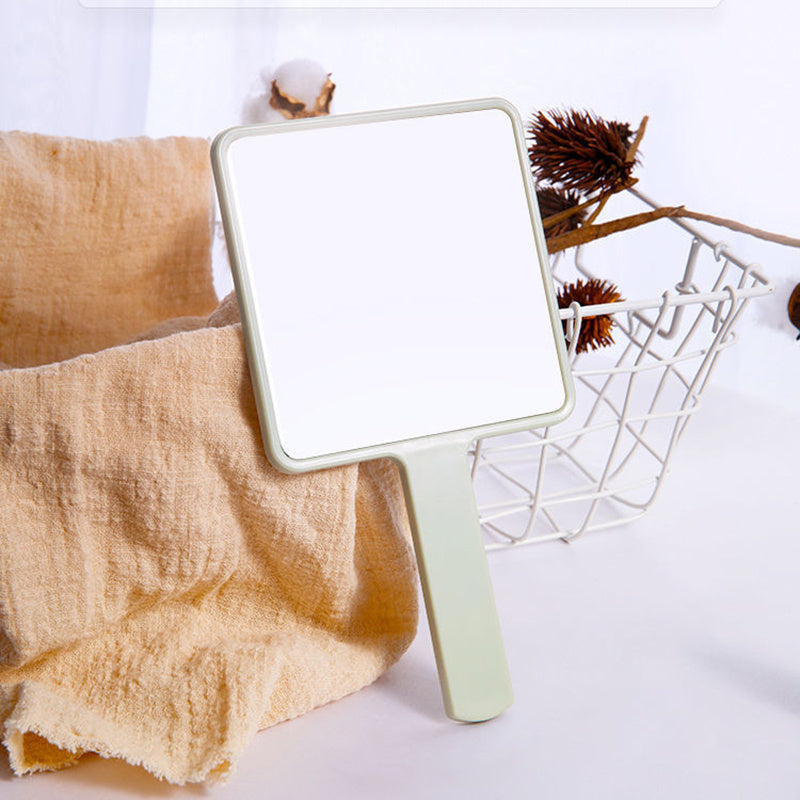 Handheld Square Makeup Vanity Mirror with Handle for SPA Salon and Eyelash Extensions