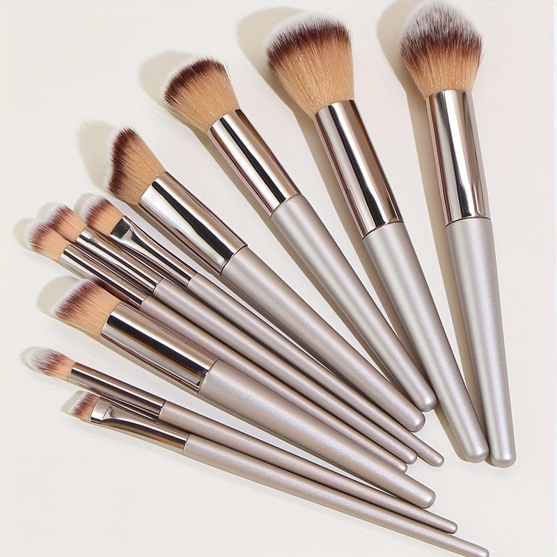 10 Champagne New Makeup Brush Popular Makeup Tool foundation make-up Brush