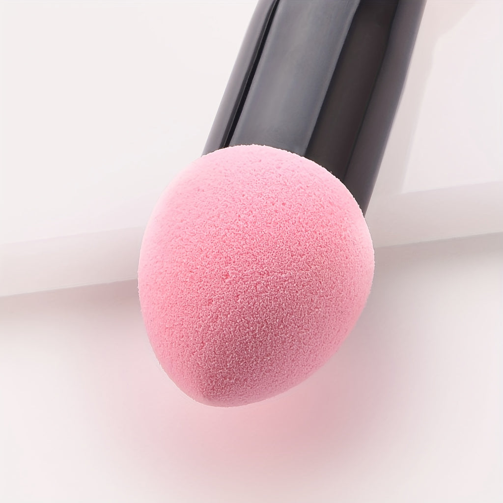 Professional Foundation Blending Face Brush With Two Heads Blush Cosmetics Makeup Sponge For Women Beauty