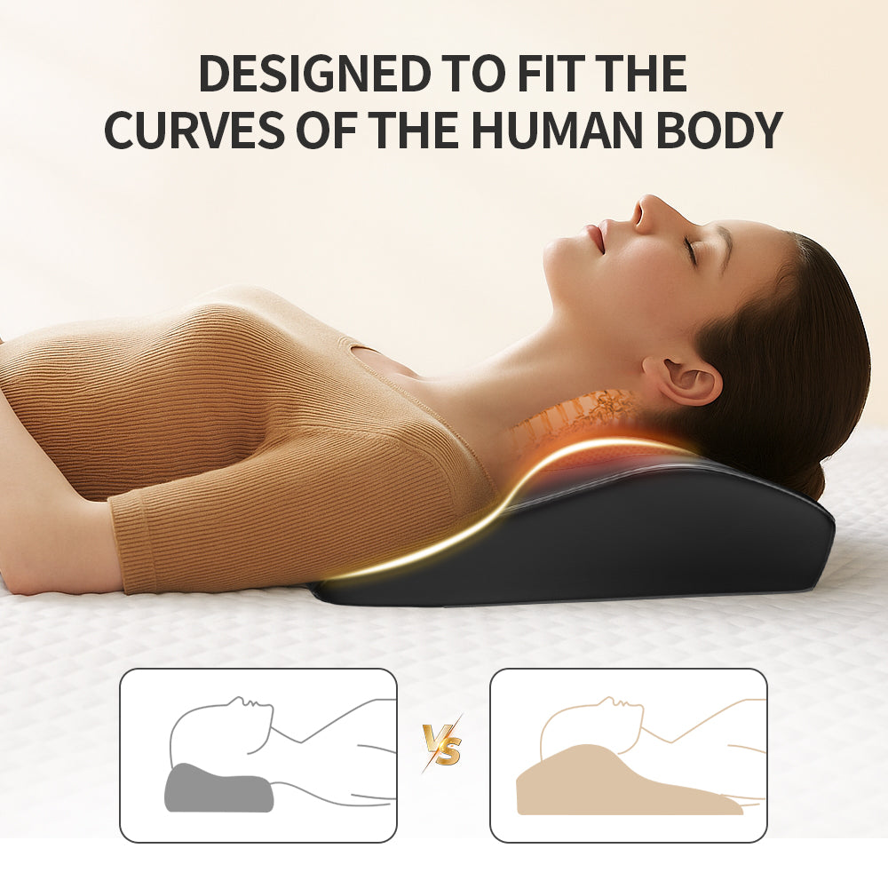 Neck Pillow Massager With Heat 3 Speed Vibration Relaxing Neck Shoulder Back Support  Portable Comfort Pillow For Home Office Or Travel Black Didnt Place An Order On TikTok