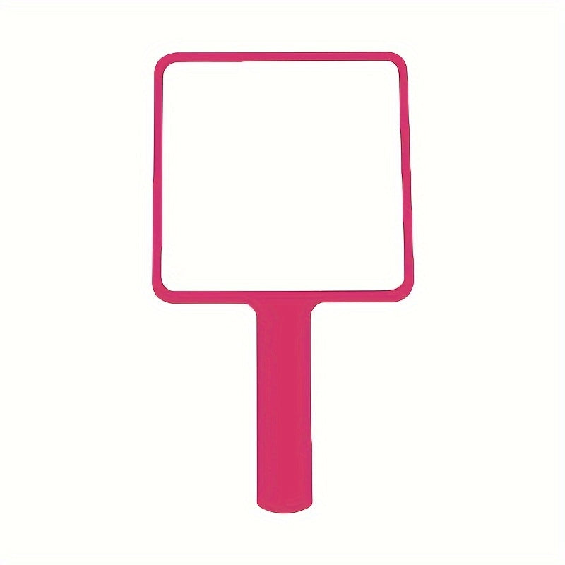 Handheld Square Makeup Vanity Mirror with Handle for SPA Salon and Eyelash Extensions