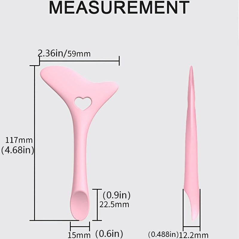 Silicone Eyeliner Stencils - Wing Tips, Mascara, Lipstick, Cream Mask Applicator - Makeup Beauty Tool for Perfect Application