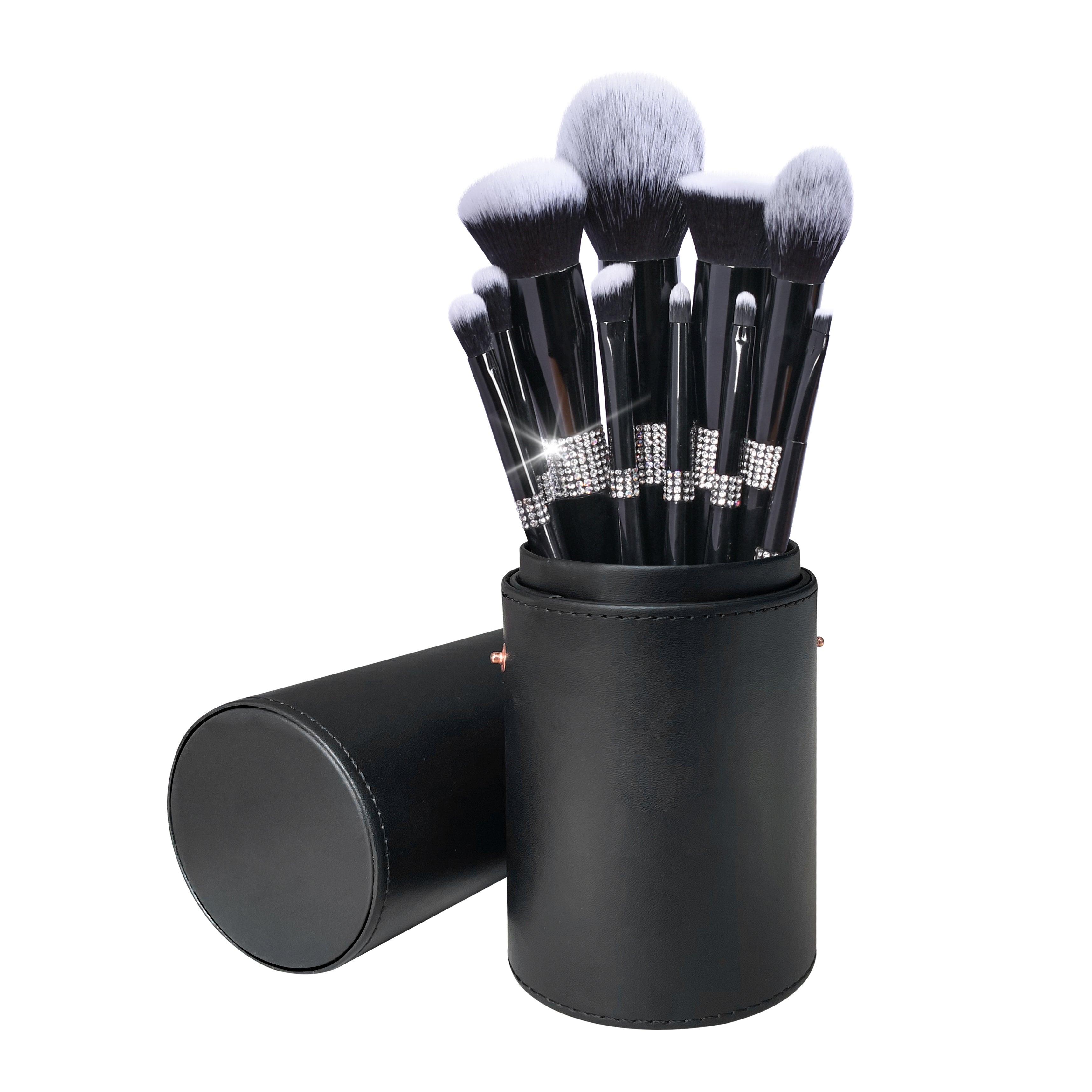 Makeup Brushes Set - Bling Premium Synthetic Foundation Powder Blush Concealer Eyeliner Eyebrow Contour Make Up Brush Set For Women, Black
