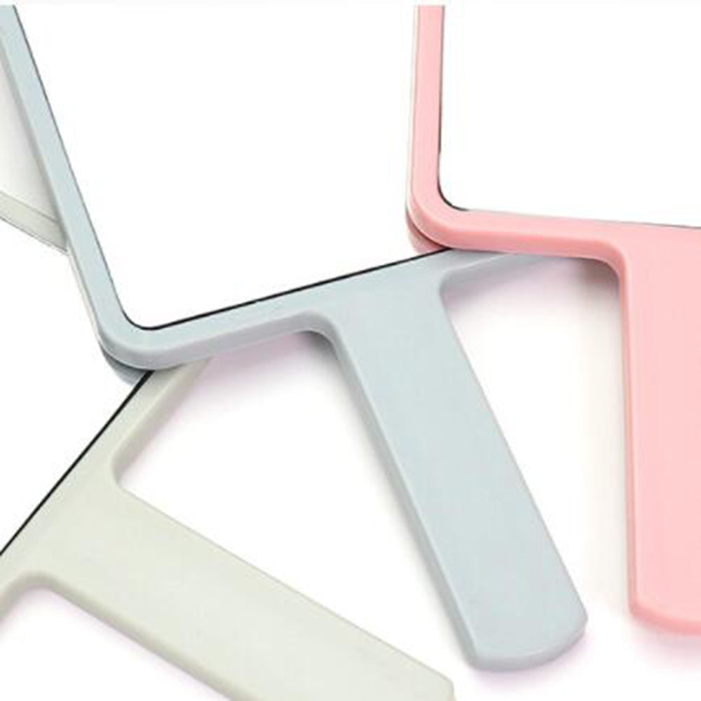 Handheld Square Makeup Vanity Mirror with Handle for SPA Salon and Eyelash Extensions