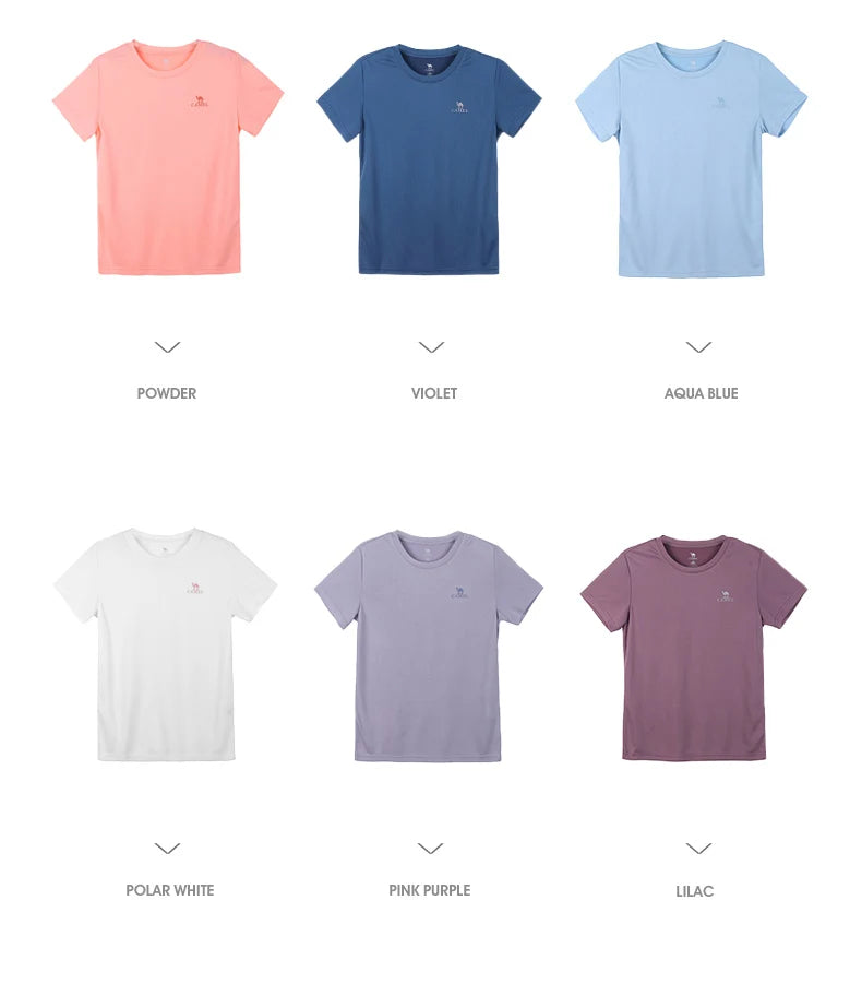 GOLDEN CAMEL Hiking T-shirts Outdoor Sports Casual Fishing T-shirt for Women Summer O-neck Tactical Comfortable t Shirt for Men