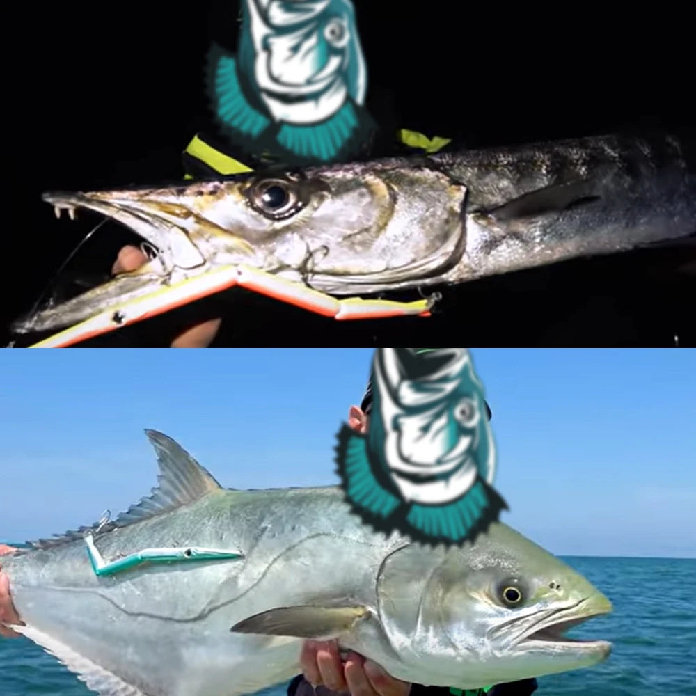 Hunthouse 4PCS 3 Section Jointed Pencil Bait 255mm/30.6g Sinking Needle Swimbait For Bluefish Seabass Accessories