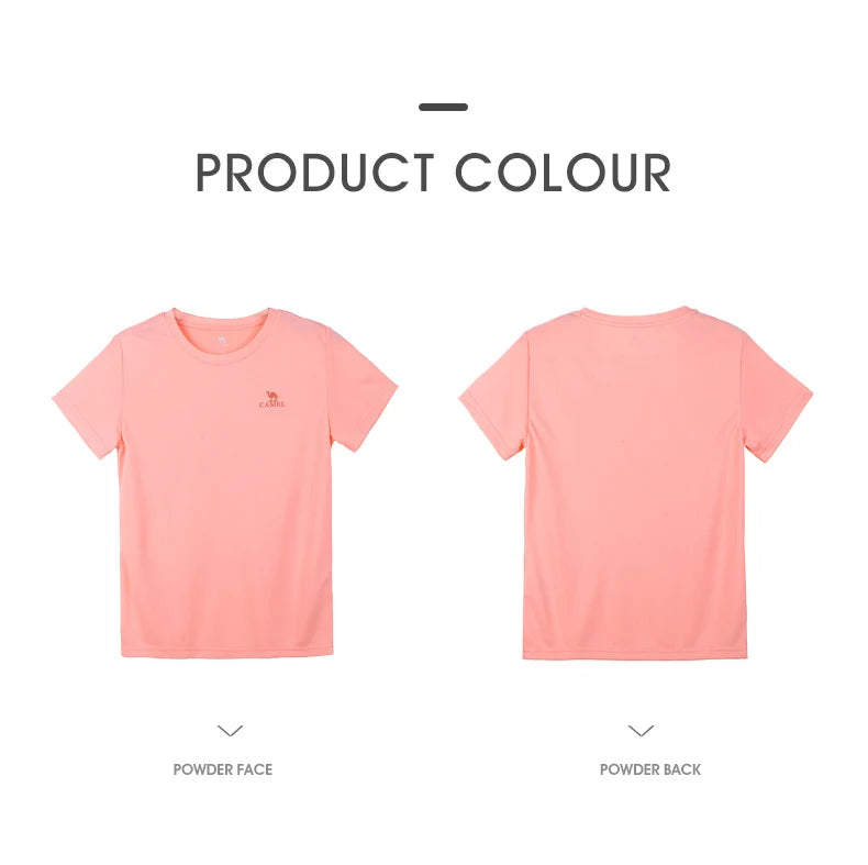 GOLDEN CAMEL Hiking T-shirts Outdoor Sports Casual Fishing T-shirt for Women Summer O-neck Tactical Comfortable t Shirt for Men