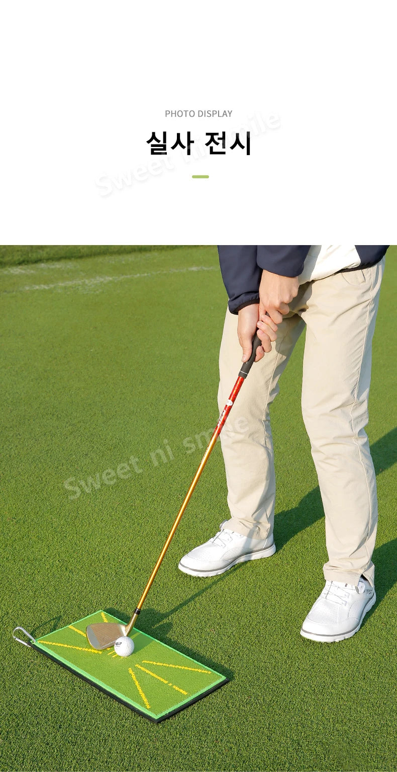 PGM DJD038 Golf Strike Mat Bead Display Track Beginner Training Trace Detection Pad Swing Exerciser