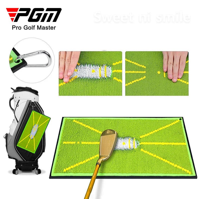 PGM DJD038 Golf Strike Mat Bead Display Track Beginner Training Trace Detection Pad Swing Exerciser
