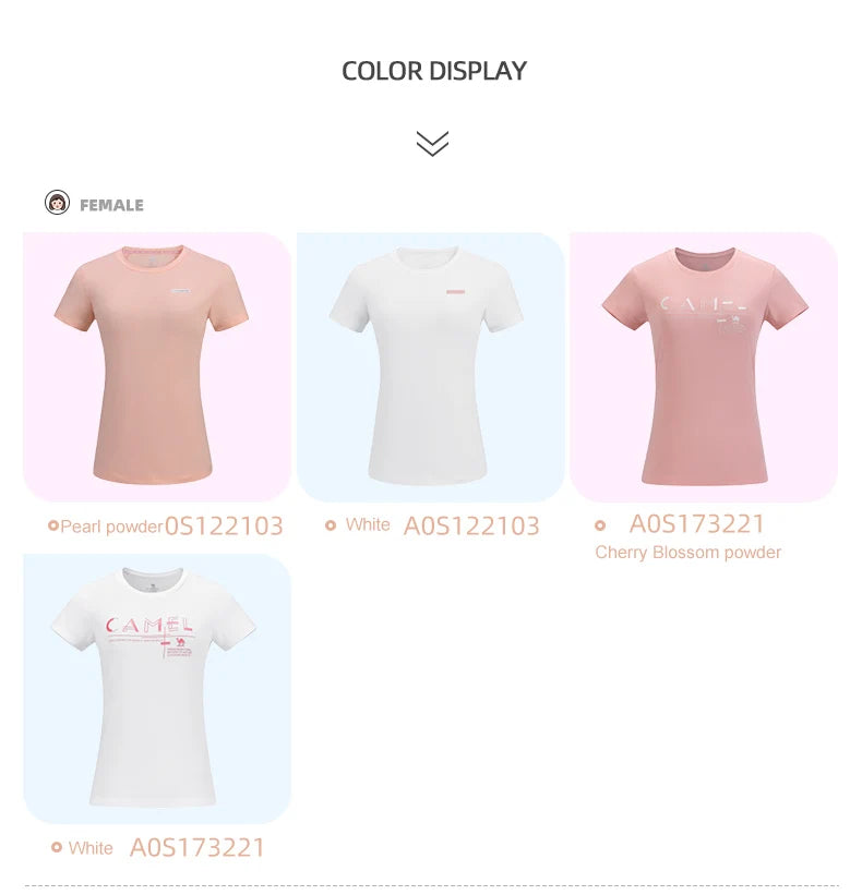 GOLDEN CAMEL Hiking T-shirts Outdoor Sports Casual Fishing T-shirt for Women Summer O-neck Tactical Comfortable t Shirt for Men