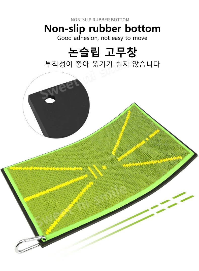 PGM DJD038 Golf Strike Mat Bead Display Track Beginner Training Trace Detection Pad Swing Exerciser