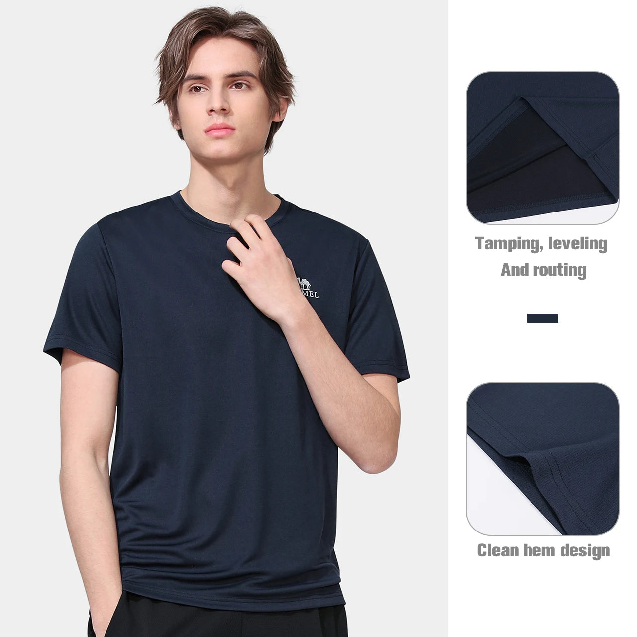 GOLDEN CAMEL Hiking T-shirts Outdoor Sports Casual Fishing T-shirt for Women Summer O-neck Tactical Comfortable t Shirt for Men