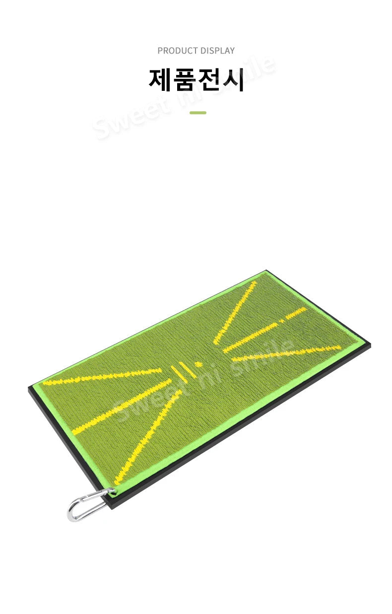 PGM DJD038 Golf Strike Mat Bead Display Track Beginner Training Trace Detection Pad Swing Exerciser