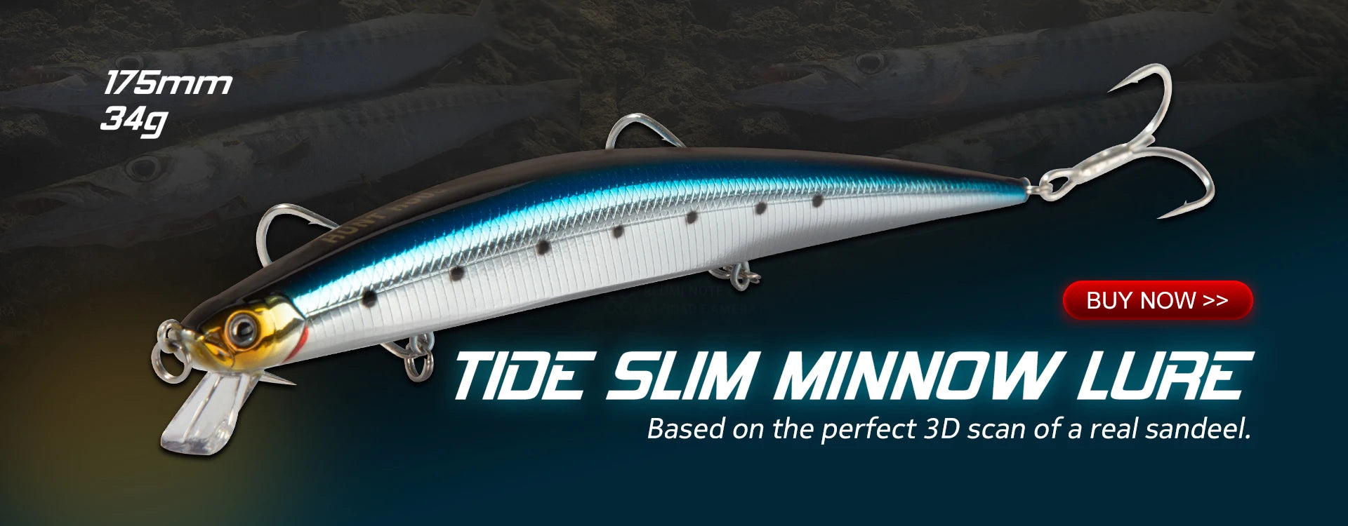 Hunthouse 4PCS 3 Section Jointed Pencil Bait 255mm/30.6g Sinking Needle Swimbait For Bluefish Seabass Accessories