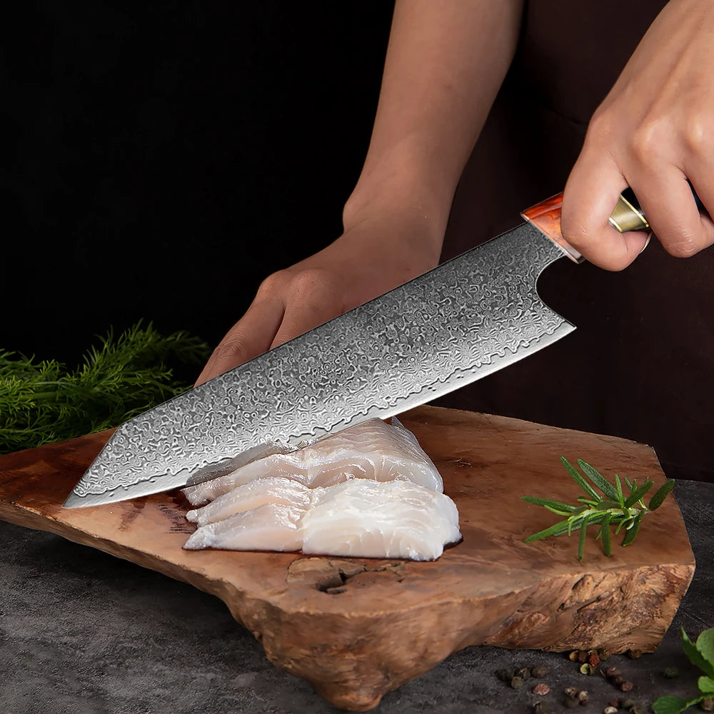 XITUO 8 Inch Kiritsuke Knife 67 Layer Damascus Stainless Steel Sharp Cut Meat Vegetable Kitchen Chef Dedicated Cooking Tools