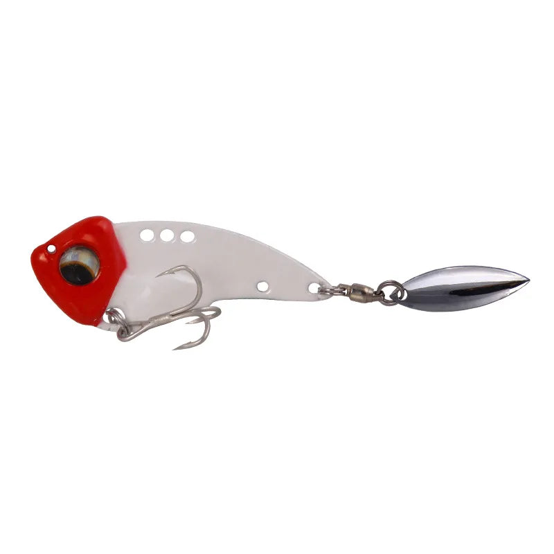 YUCONG 1PCS Metal VIB Spinnerbait 8.5-12.5-17g Jig Spoon Fishing Lure Sinking Vibration Whopper With Sequin leurre Pesca Isca