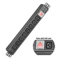 GWGJ OEM AC Industrial Power Distribution Unit IEC C19 PDU Model C19-08-S005 with Rocker Switch Breaker 110V~220V 16A Black