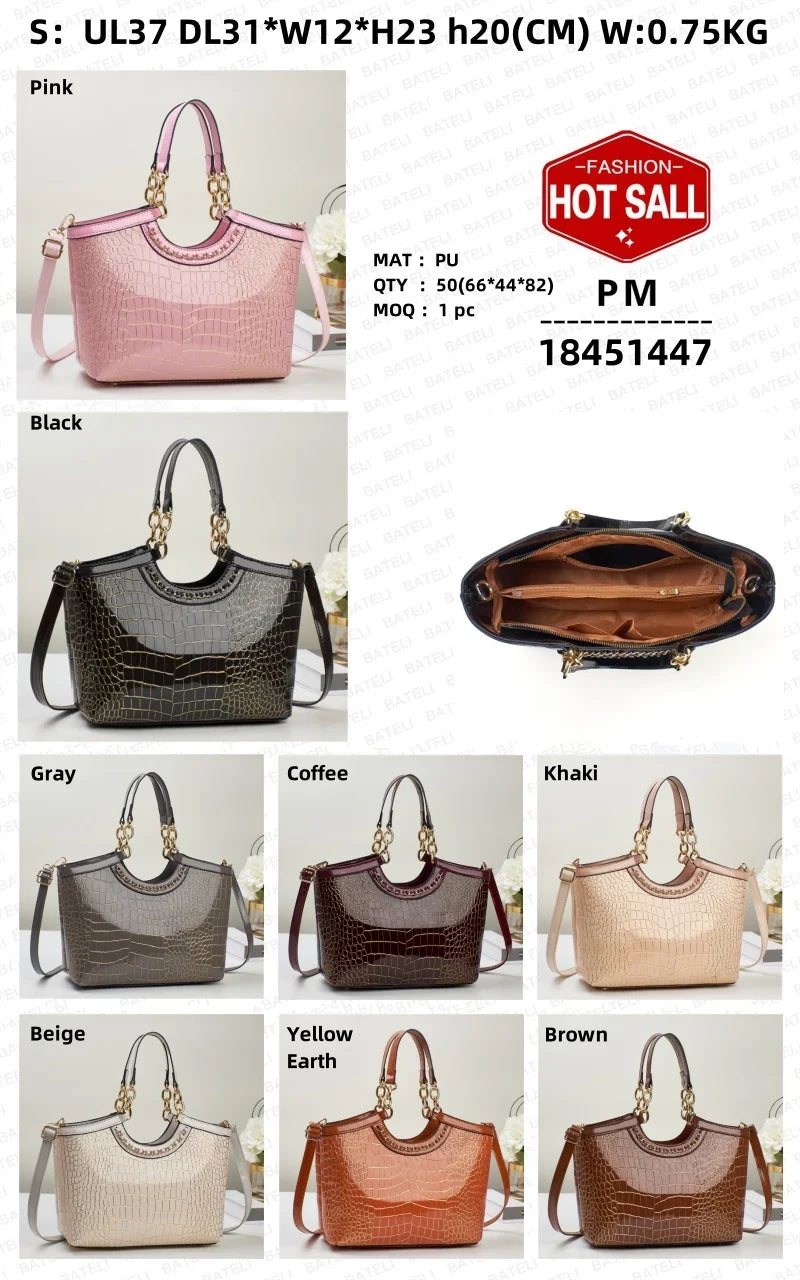 Versatile Fashionable Casual Retro New Minimalist Elegant and Elegant Large Capacity Women's Shoulder Bag