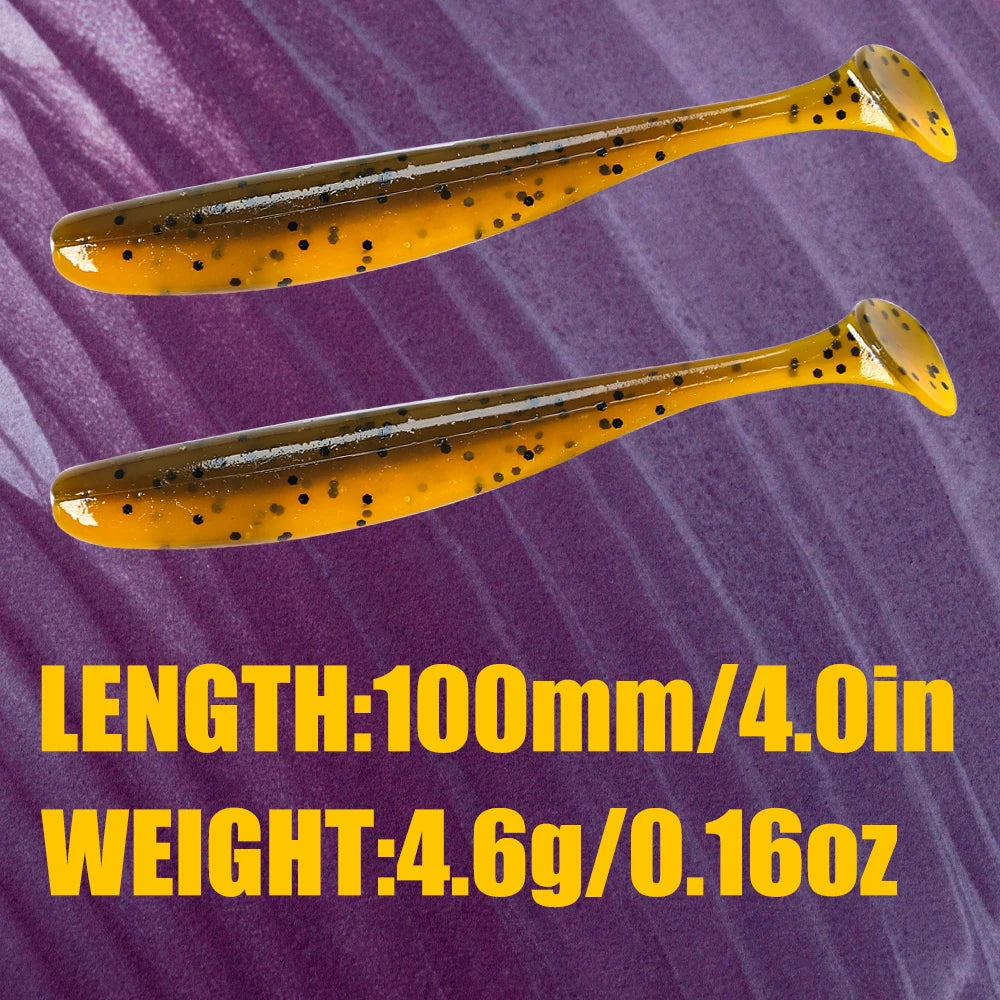 B&U Easy Shiner Fishing Soft Lures Bait 100mm Big Trout Baits Lure Wobblers Iscas Artificial Pesca Silicone plastic Swimbait