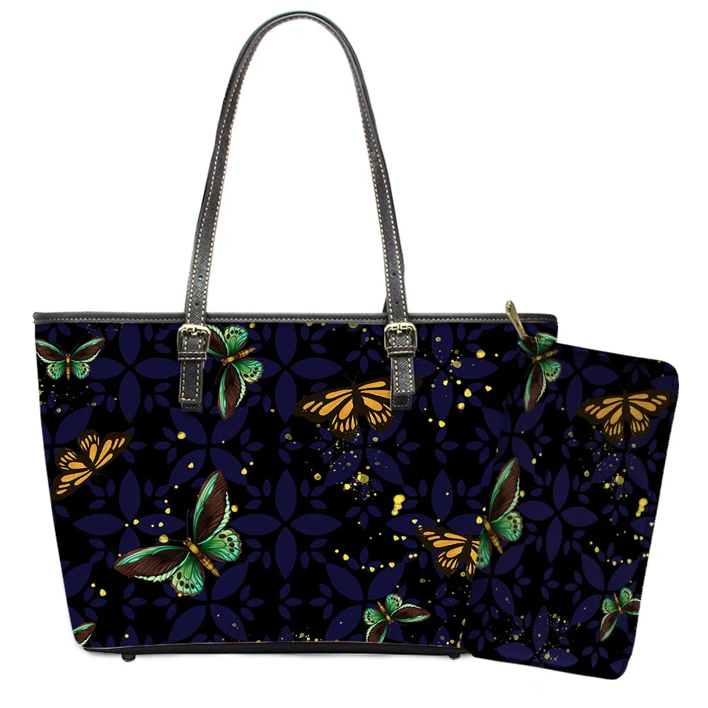 Custom Name Text Samoan Tribal Clutch Purses Handbag Set for Women Polynesian Designer Female Ladies Spring Summer Shoulder Bags