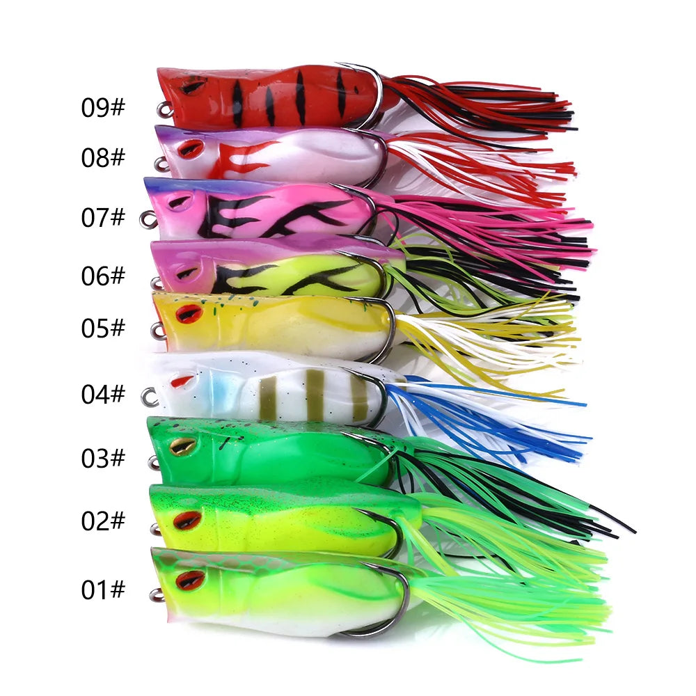3pcs 10PCS Ray Frog Lure 7cm 14g Fishing Lure Sillicon Bait Artificial For Snakehead Bass Pike Carp Pesca bait Topwater