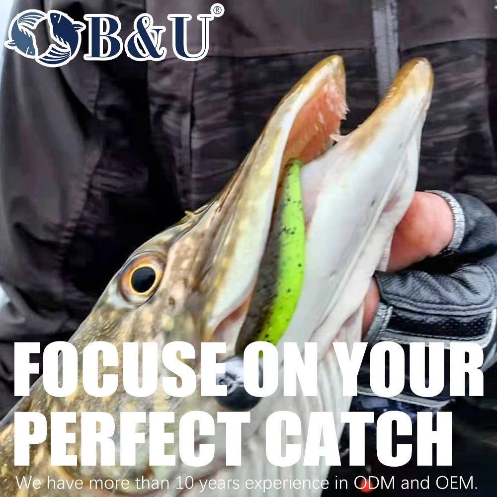 B&U Easy Shiner Fishing Soft Lures Bait 100mm Big Trout Baits Lure Wobblers Iscas Artificial Pesca Silicone plastic Swimbait