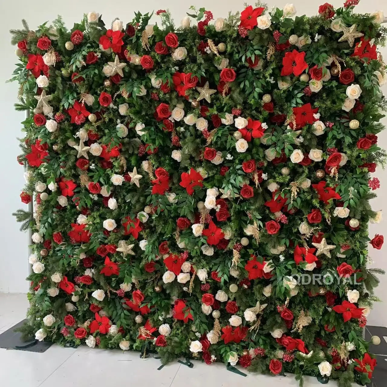 Classic Pink Rose 3D Artificial Flowers Wall Flower Panel Royal Flower Backdrop for Wedding Garlands & Party Event Decoration