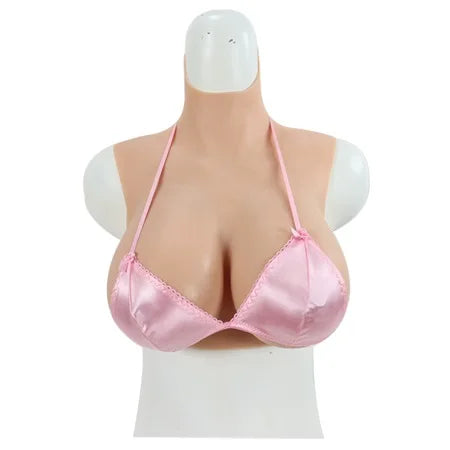 Silicone E Cup Breast Forms Realistic Cotton-Filled Artificial Big Boobs for Transgender Drag Queen Crossdresser