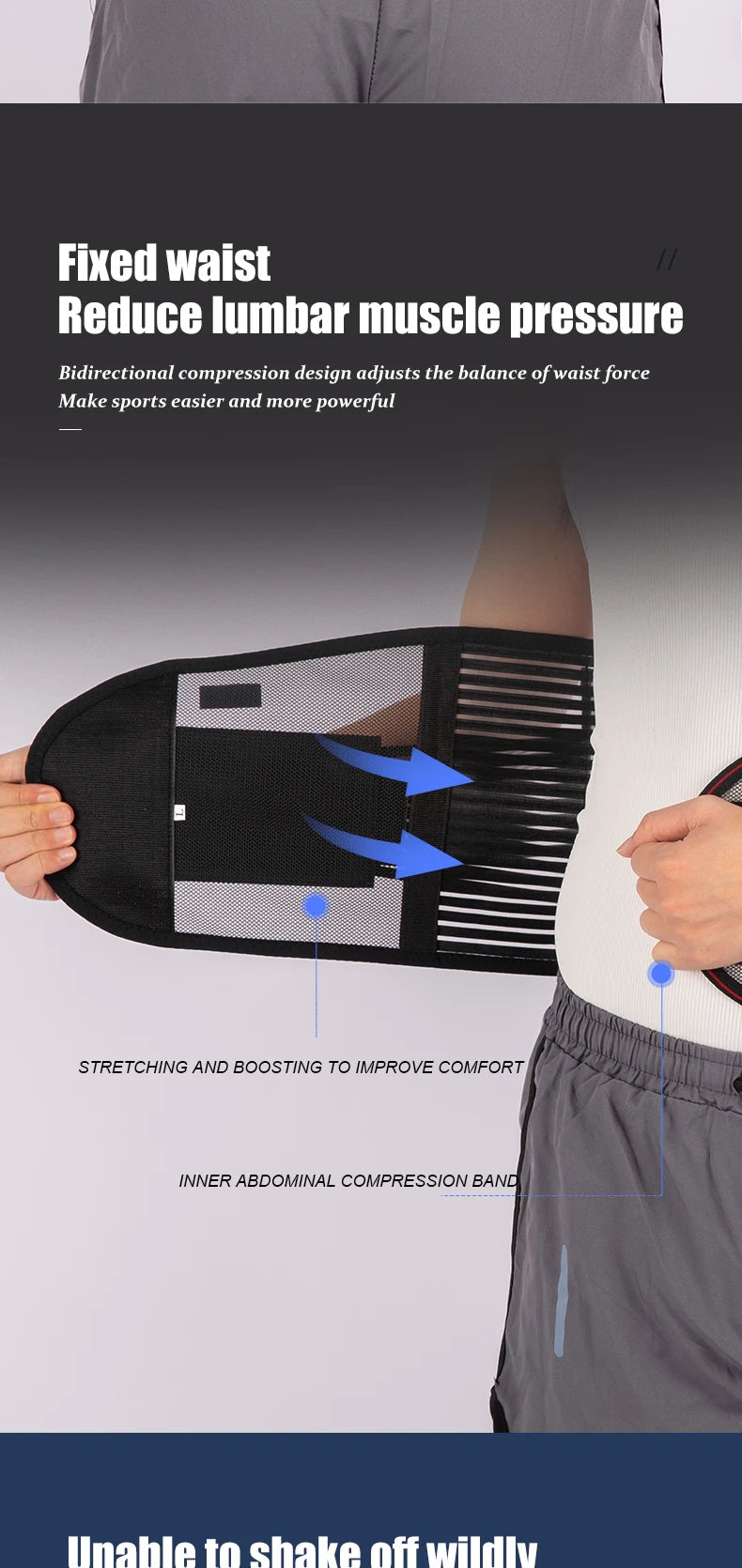 Back Braces for Lower Back Pain Relief with 5 Stays,Breathable Back Support Belt for Men/Women,Anti-skid lumbar support belt