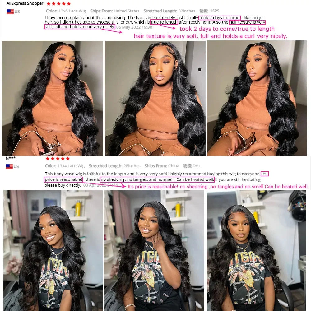 40 Inch Body Wave 13x6 Hd Transparent Lace Frontal Wig Human Hair Water Wave 13x4 Lace Front Wigs For Women Choice Cheap On Sale
