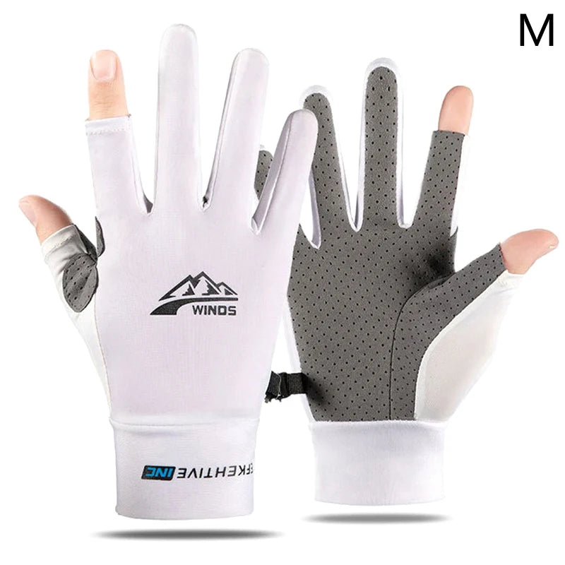 Winter Fishing Gloves 2 Finger Flip Waterproof Winter Gloves Windproof Photograph Men Women Warm Protection Fish Angling Gloves
