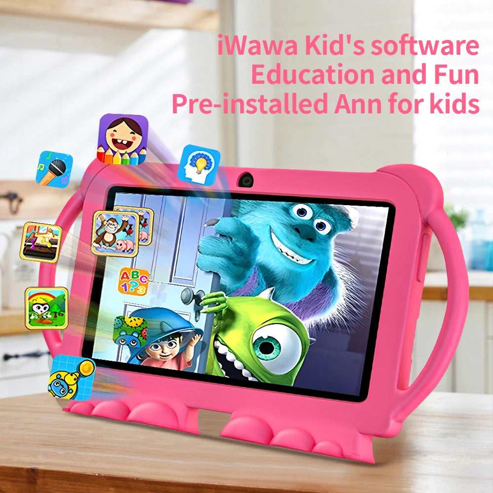 2025 New 7 Inch 5G WIFI Children's Tablet 4GB RAM 64GB ROM Portable Mini Tablet Quad Core Dual Camera 4000mAh Android 13