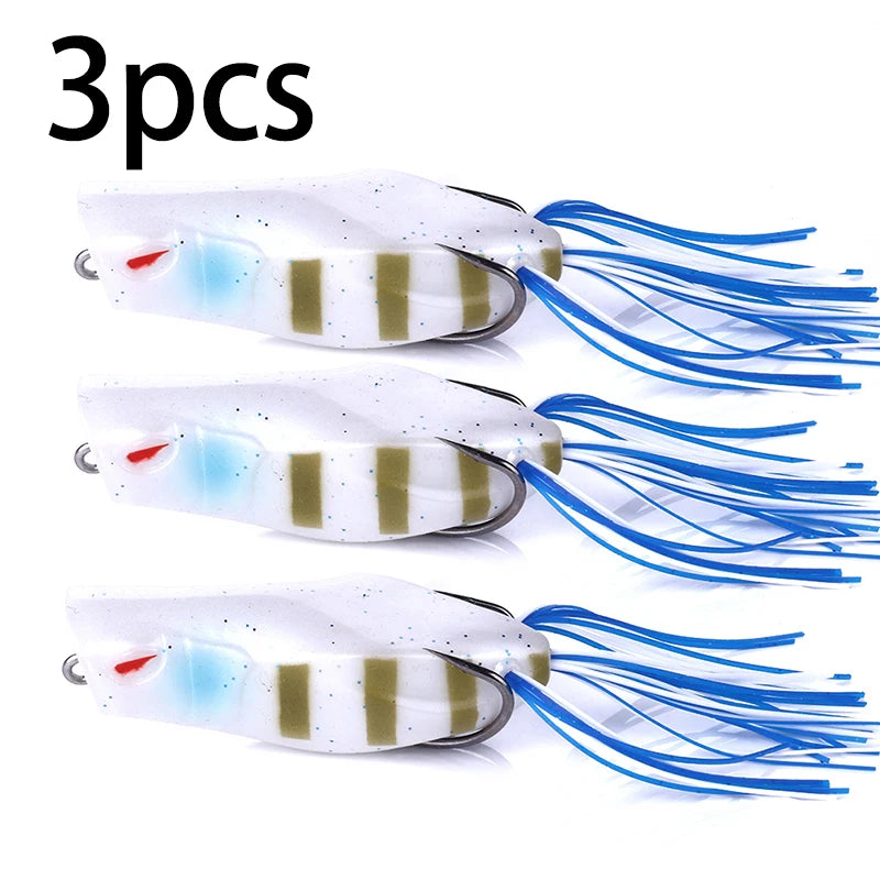 3pcs 10PCS Ray Frog Lure 7cm 14g Fishing Lure Sillicon Bait Artificial For Snakehead Bass Pike Carp Pesca bait Topwater