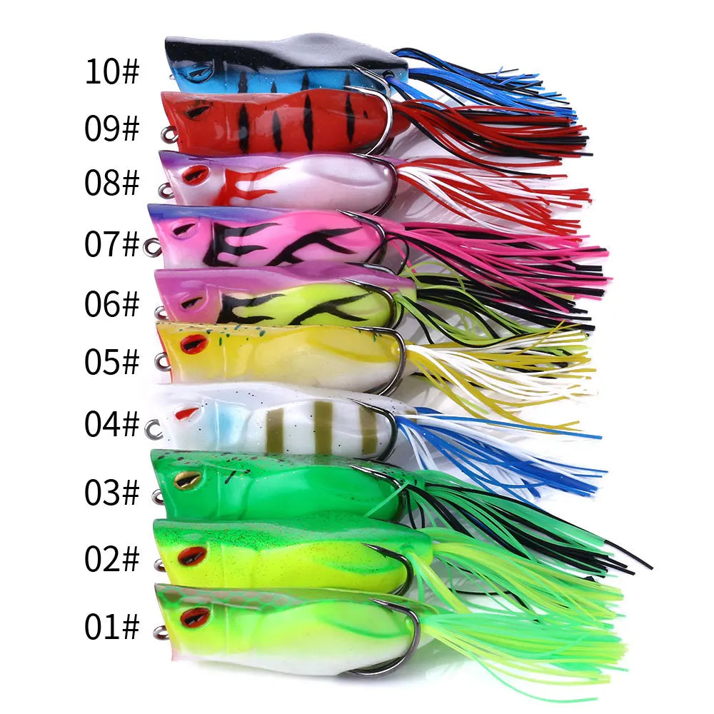 3pcs 10PCS Ray Frog Lure 7cm 14g Fishing Lure Sillicon Bait Artificial For Snakehead Bass Pike Carp Pesca bait Topwater