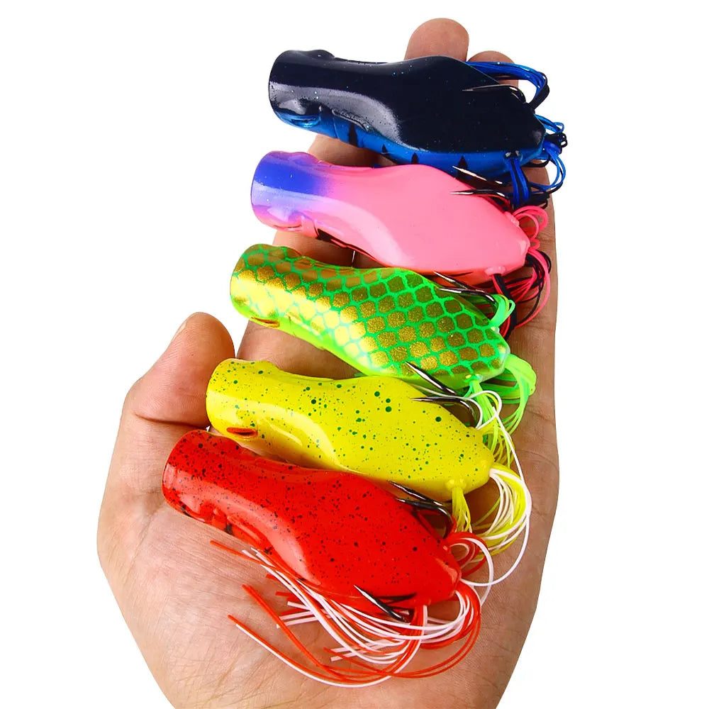 3pcs 10PCS Ray Frog Lure 7cm 14g Fishing Lure Sillicon Bait Artificial For Snakehead Bass Pike Carp Pesca bait Topwater