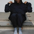 Women's Half High Collar Solid Sweatshirt Loose Knitted Pullover Soft Top Women Breathable  Warm Flexible Casual Spring Autumn T