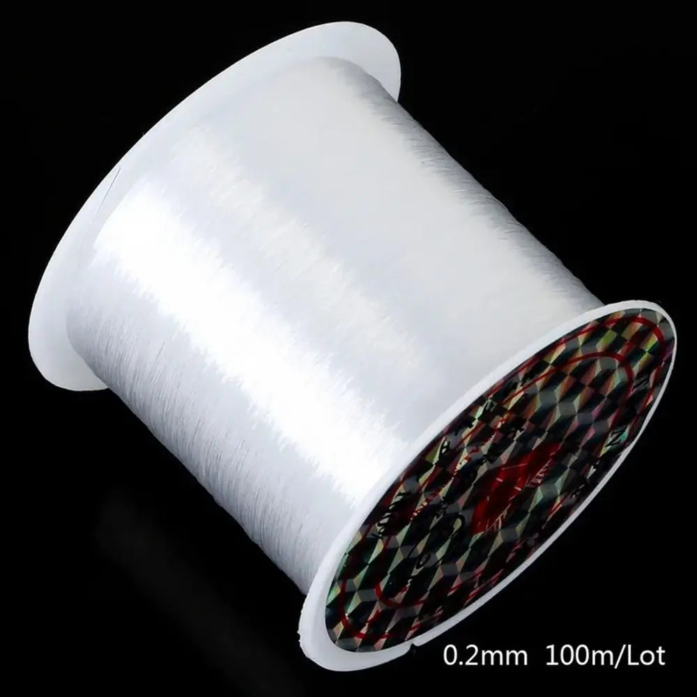 0.2mm/0.25mm/0.3mm/0.35mm/0.4mm Nylon Fishing Line Transparent Thread Monofilament Strong Fish Lines Gewelry Accessories
