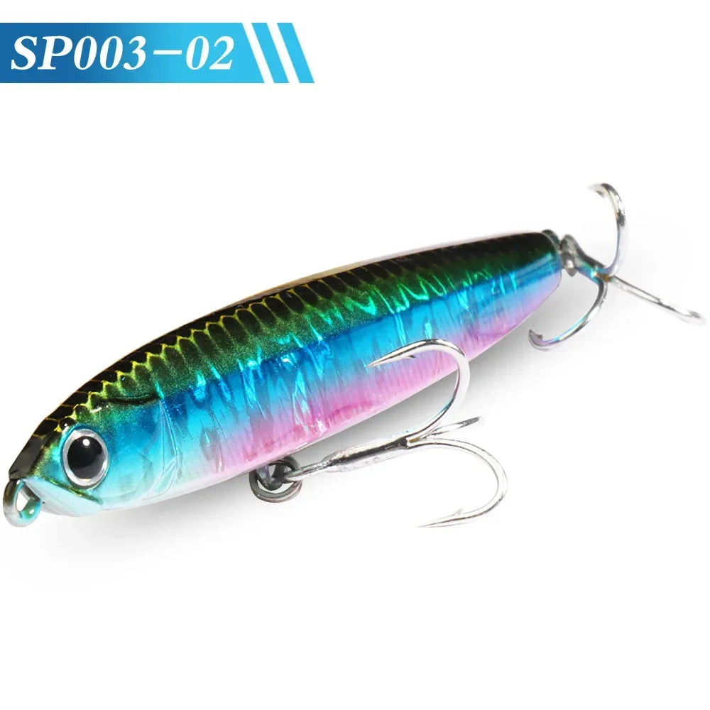 GOBAIT Sinking Pencil Bait 10g 14g 18g 24g Minnow 8cm 10cm Fishing Hook Metal Jig Wobbler Plopper Casting Gear Popper Pesca Lure