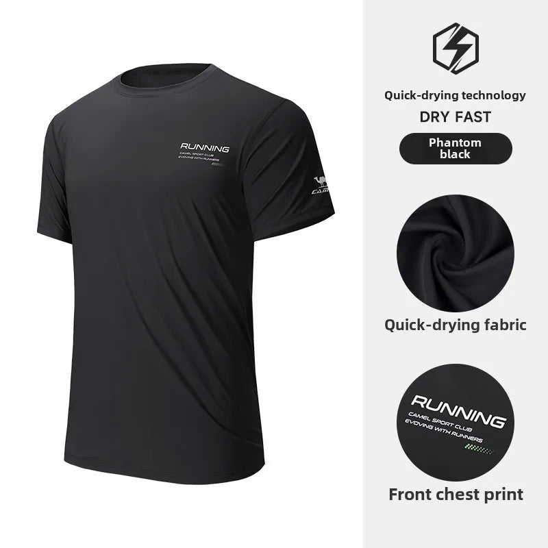 GOLDEN CAMEL Hiking T-shirts Outdoor Sports Casual Fishing T-shirt for Women Summer O-neck Tactical Comfortable t Shirt for Men