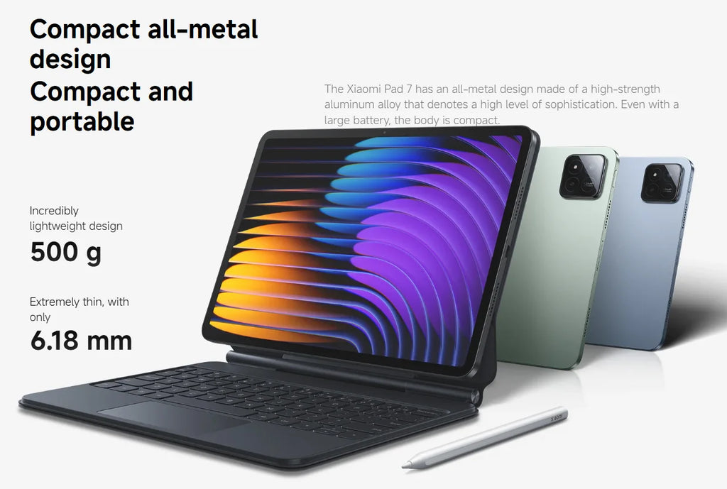 【Brand+】Xiaomi Pad 7 Global Version Mi Tablet Snapdragon 7+ Gen 3 11.2" 3.2K 144Hz Display Adreno GPU 45W Turbo charge 8850mAh