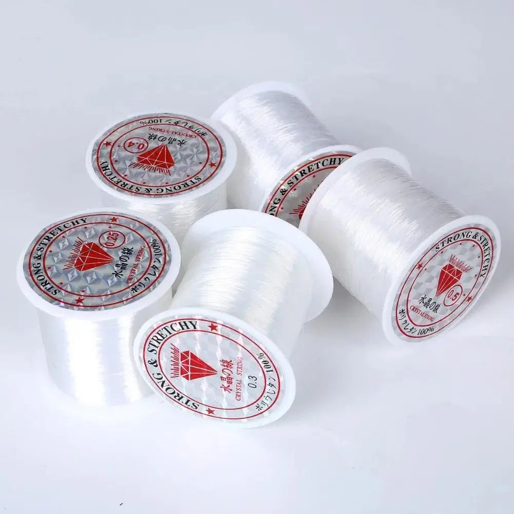 0.2mm/0.25mm/0.3mm/0.35mm/0.4mm Nylon Fishing Line Transparent Thread Monofilament Strong Fish Lines Gewelry Accessories
