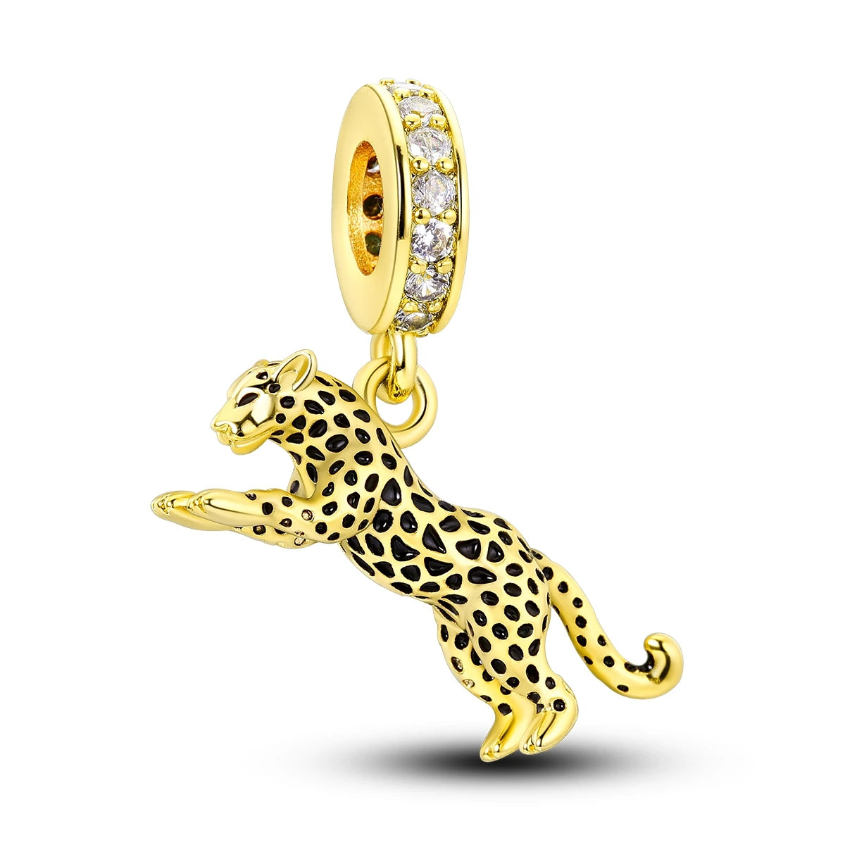 New In 925 Sterling Silver Golden Sunflower Lucky Stars Charm Fit Original Bracelet Necklace Sun Moon Diamond Charm Jewelry DIY