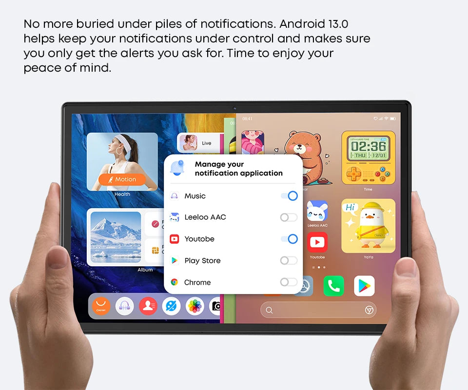 CHUWI Hi10X Pro 10.1 Inch 800*1280 IPS Screen Unisoc T606 4GB RAM 128GB ROM Tablets 2.4G/5G Wifi Android 14 Tablet PC 7000mah