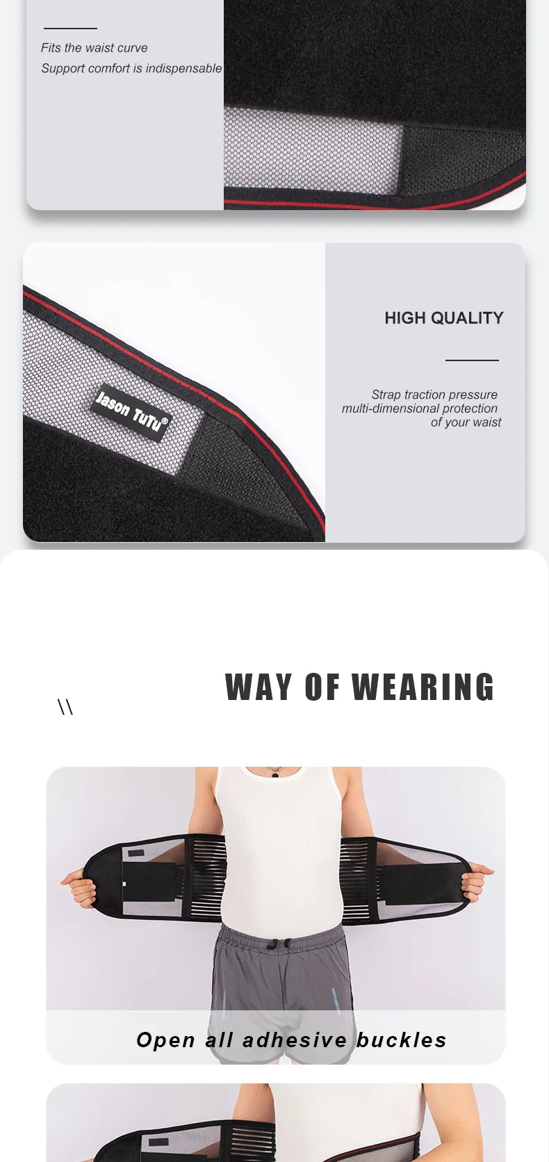 Back Braces for Lower Back Pain Relief with 5 Stays,Breathable Back Support Belt for Men/Women,Anti-skid lumbar support belt
