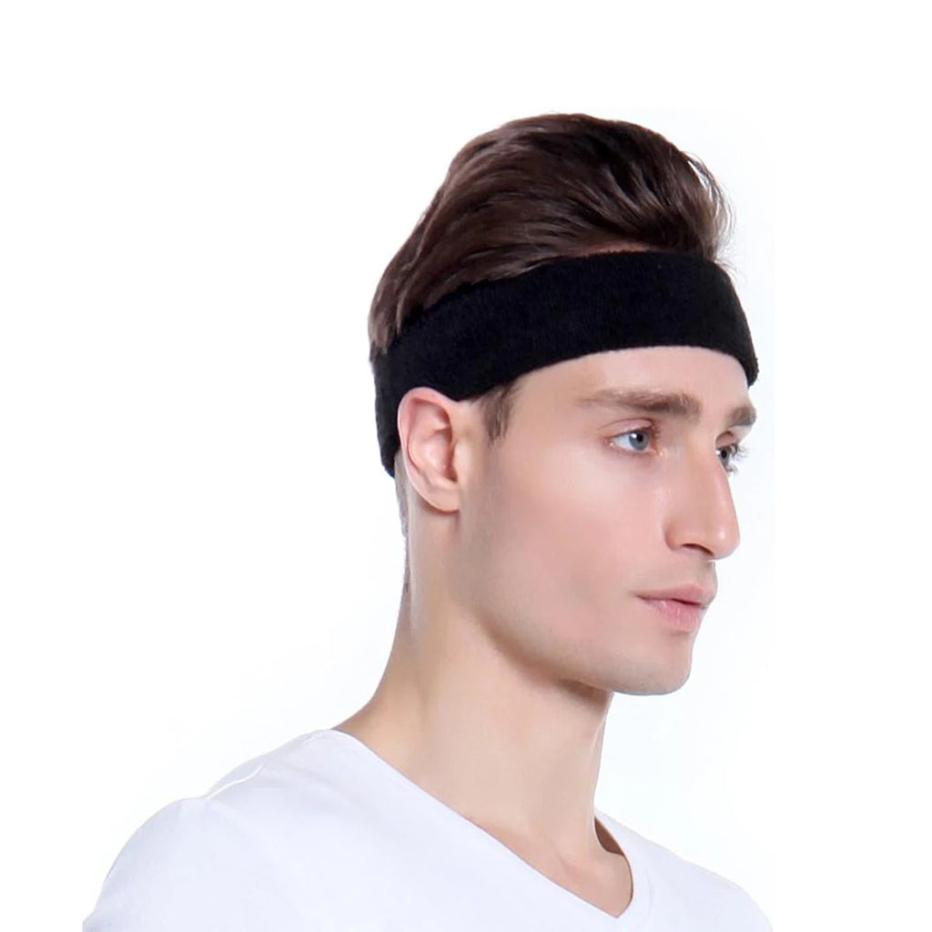 3pcs Sweatproof Sports Headbands for Men and Women - Moisture-wicking Sweatband for Tennis, Basketball, Running, Gym, Workout