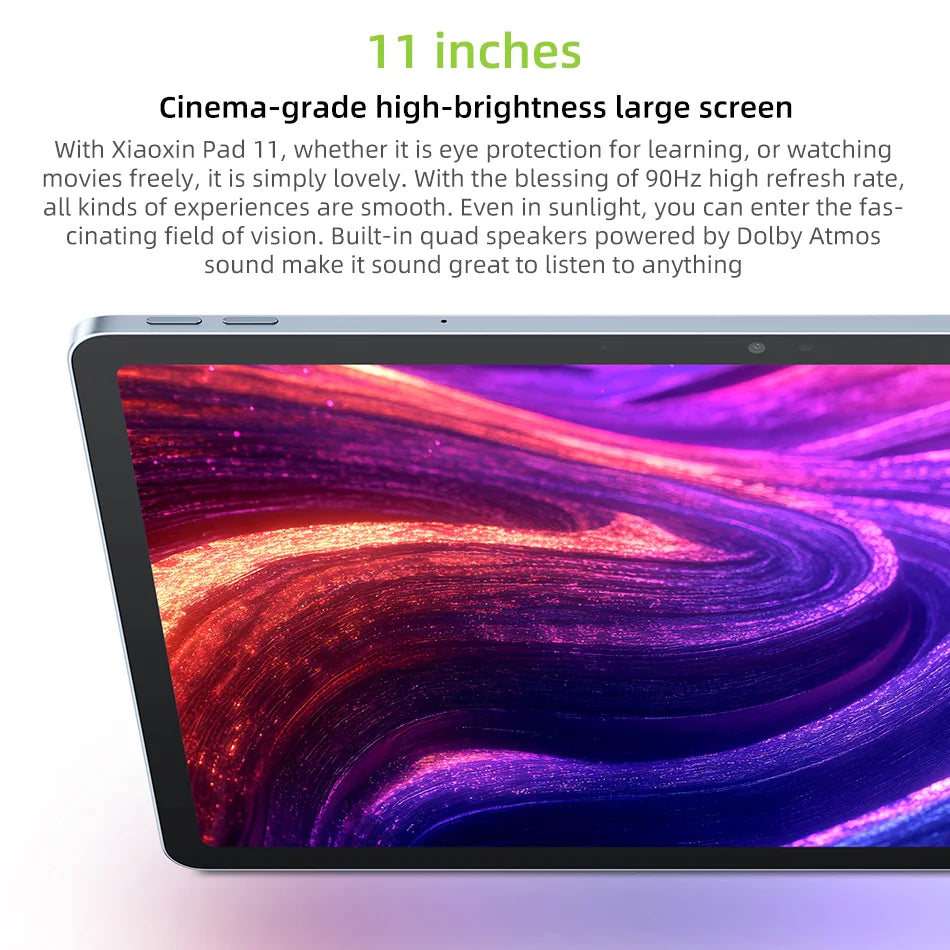 Lenovo Xiaoxin Pad 2025 11'' MediaTek Dimensity 6300 Learning Tablet ROM 2.5K Display Dolby Atmos 7040mAh Android Wifi Tablet PC
