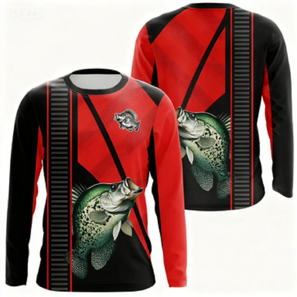 3D Creative Printed Fishing Clothes Diverse Cool Patterns Breathable Sunscreen And Quick Drying Top Outdoor Fishing Casual Wear